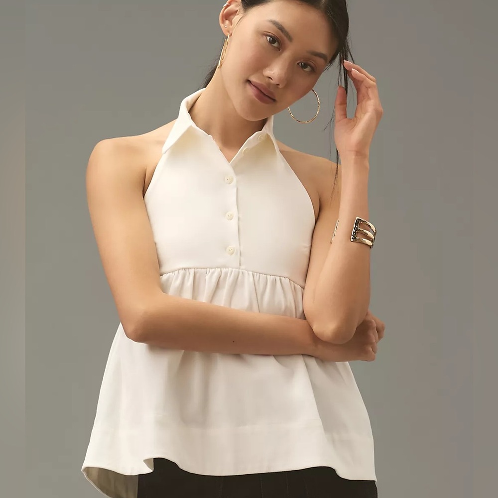 Maeve Halter Babydoll Top. Size XXS. NWT